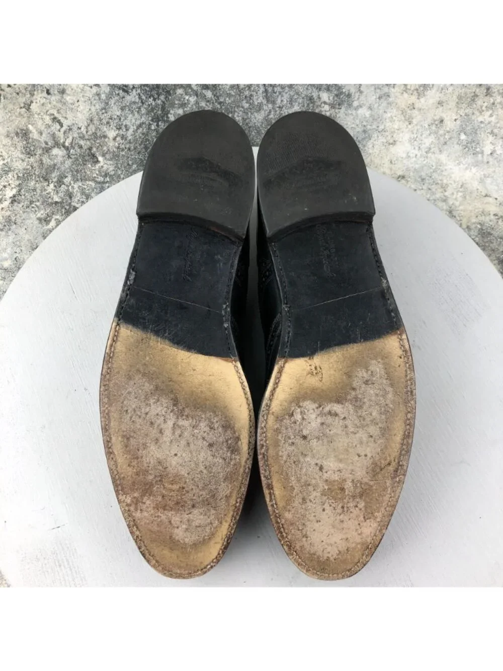 Florsheim Men's Size 11 2A** Royal Imperial Black Leather Wingtip Oxford Shoes
